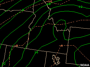 NAM80 500 and 700 hPa temperatures.