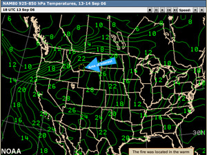 NAM80 925-850 hPa temperatures.