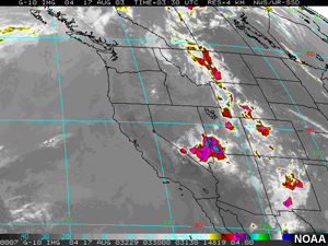 Satellite IR, 0330utc, 17 Aug 03.