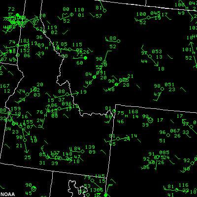 METARs, 21utc, 16 Aug 03.